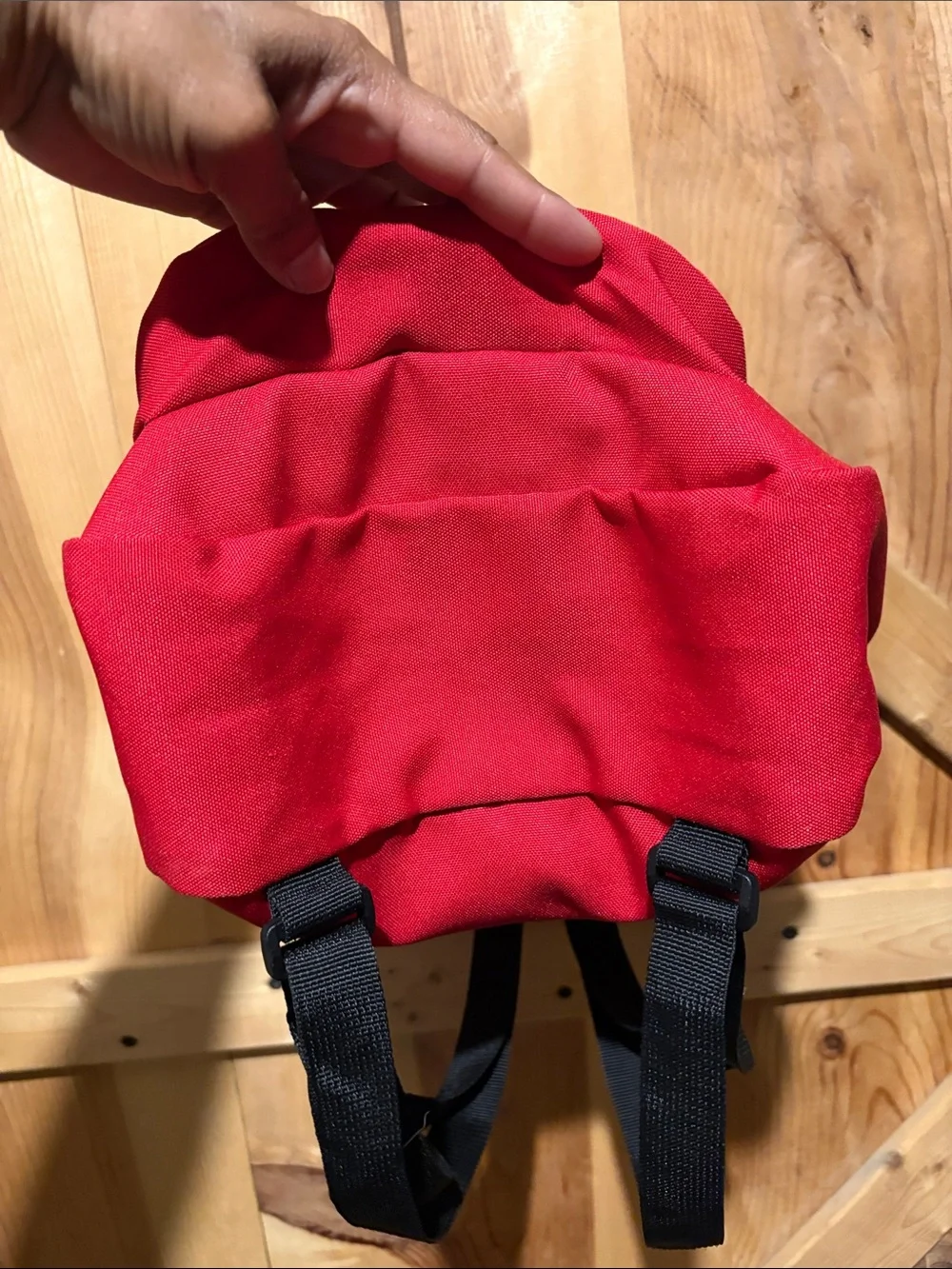 Jansport Red Mini Backpack with Front Zip Pocket